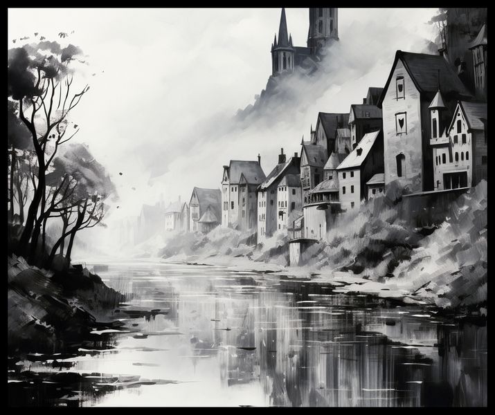 Plakat 60x50cm Mglisty Refleks zdjęcie 2