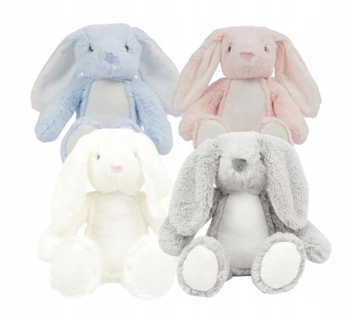 Króliczek metryczka prezent Chrzest przytulanka maskotka miś imię urodziny na Arena.pl