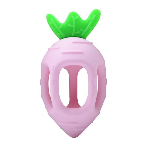 GRYZAK DLA DZIECI RZODKIEWKA Z UCHWYTAMI POMARAŃCZ zdjęcie 6