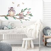 Naklejka Gałąź z sową DK316