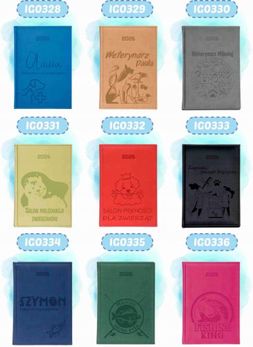 KALENDARZ A5 2026 dzienny TERMINARZ z grawerem PLANER Z NAPISEM + IMIĘ na Arena.pl