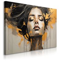 Obraz Do Salonu Abstrakcja Kobiecy Portret Styl Glamour 70cm x 50cm