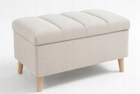 Pufa z pojemnikiem schowek skrzynia 60x40x43 cm beżowy