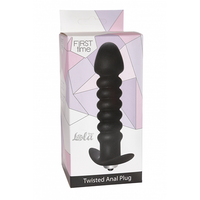 plug anal twisted vibrating black