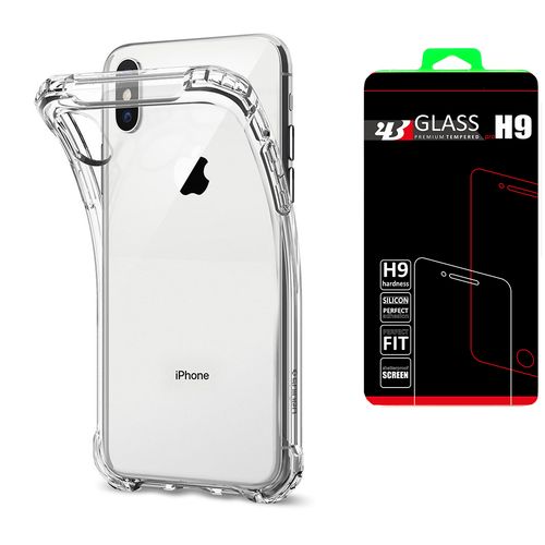 SPIGEN RUGGED CRYSTAL Apple iPhone X - CLEAR +szkło na Arena.pl