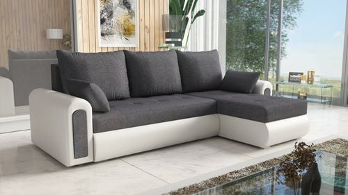 Narożnik ENZO z funkcją spania, uniwersalny, pojemnik na pościel na Arena.pl