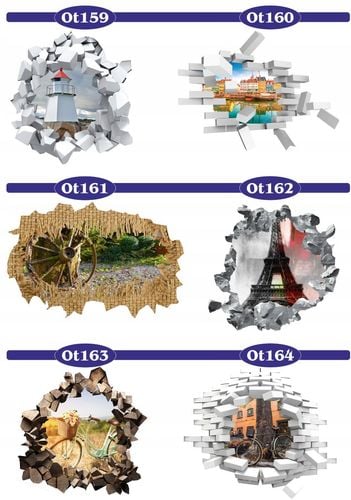 Naklejka samoprzylepna efekt 3D widok miasto nocą na Arena.pl