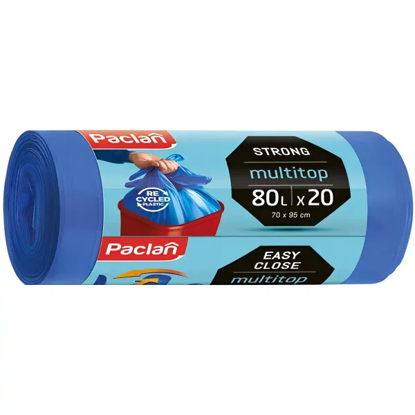 worki expert multitop paclan 70x95cm 80l 20 szt. zdjęcie 1