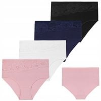 MAJTKI DAMSKIE Figi z wysokim stanem Bawełna Moraj rozmiar 3XL- 4 PAK