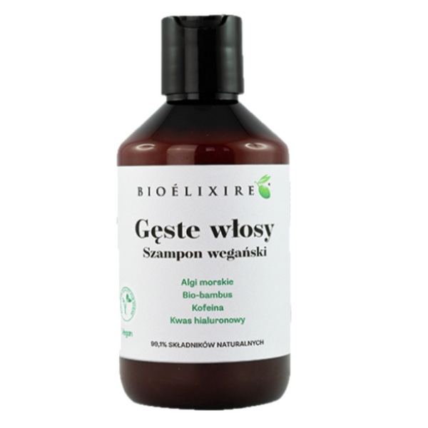 BIOELIXIRE Szampon wegański GĘSTE WŁOSY - 300ml zdjęcie 1