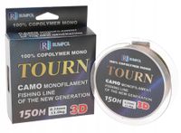ŻYŁKA Wędkarska 150m RUMPOL CAMO Male 3D Tonąca 0,22mm 11kg Monofilament