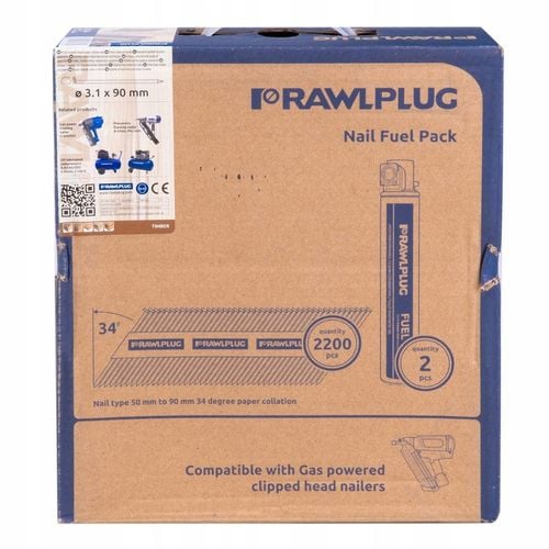 RAWLPLUG GWOŹDZIE DO DREWNA 3,1 X 90MM UKOŚNE DO GWOŹDZIARKI PN3490 na Arena.pl