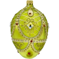 Ekskluzywne jajo Faberge: jasnozielony