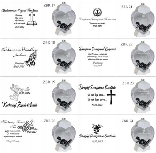 EKSKLUZYWNY ZNICZ SERCE biały personalizowany GRAWER DLA KUZYNKI na Arena.pl