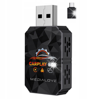 ADAPTER ANDROID AUTO CARPLAY iOs BEZPRZEWODOWY 3w1 Moduł MirrorLink Youtube