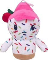 maskotka zabawka pluszak biało-różowy 21cm