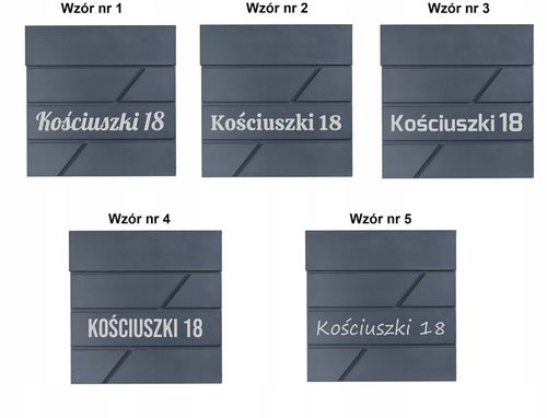 SKRZYNKA POCZTOWA NA LISTY POCZTĘ Z GAZETNIKIEM NUMEREM DOMU NAZWĄ na Arena.pl