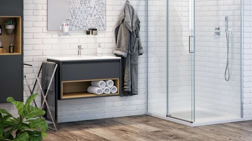 Glad bateria umywalkowa stojąca, chrom na Arena.pl