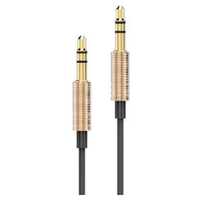 AWEI kabel AUX-001 jack 3,5 - jack 3,5złoty/gold