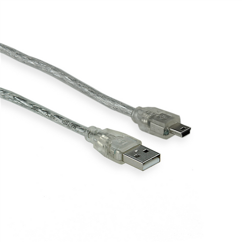 kabel USB2.0 A-Mini 5pin transparent 1,8m na Arena.pl