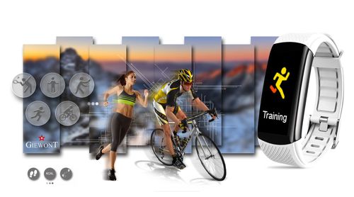 Smartband Giewont Czarny GW200-2 + Pasek Biały na Arena.pl