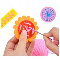 Zestaw do nauki szycia edukacyjny montessori różne formy nici igły