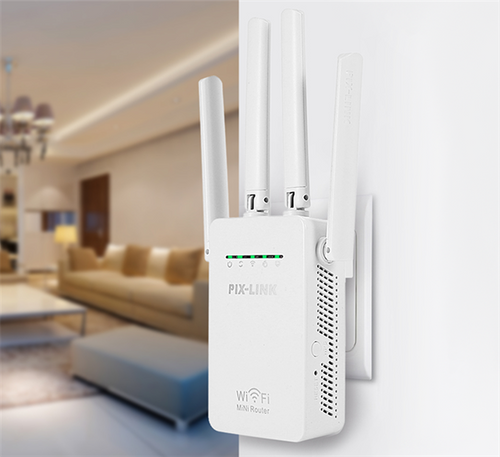 Wi-Fi Repeater Router PIX-LINK - White na Arena.pl