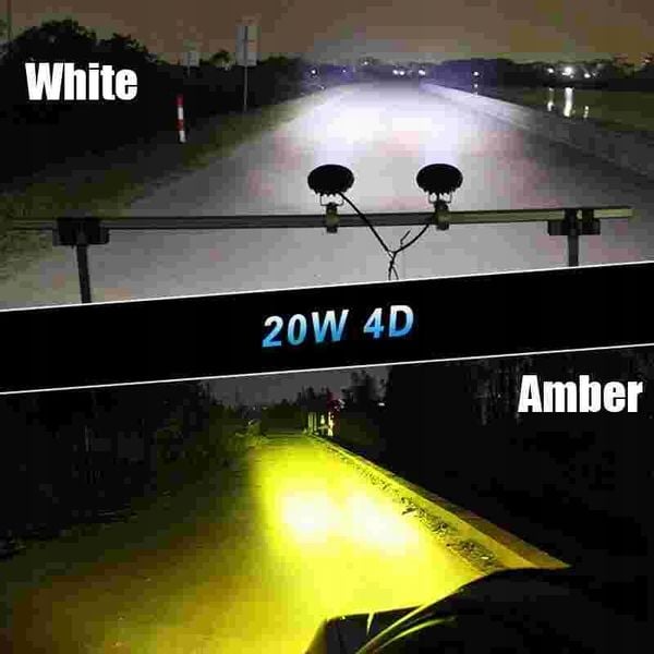 2 x Halogen led doświetlacz 20 W soczewkowy 4-D zdjęcie 5