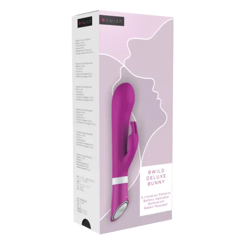 b swish bwild deluxe bunny raspberry silikonowy, 6 trybow, wodoodporny na Arena.pl