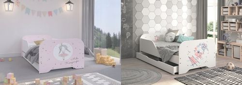 Łóżko MIKI dziecięce 140x70 + materac DUŻO wzorów! na Arena.pl