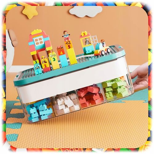 POJEMNIK na Klocki LEGO 4-PIĘTROWY WARSTWOWY ORGANIZER z Przegródkami 24 L na Arena.pl