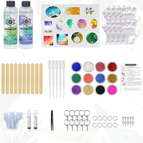 ŻYWICA EPOKSYDOWA ZESTAW STARTOWY DO ROBIENIA BIŻUTERII DLA DZIECI DIY na Arena.pl