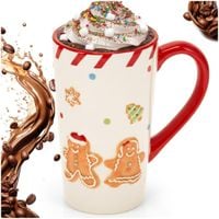 Kubek Świąteczny do Kawy Herbaty Prezent Święta Boże Narodzenie Ludzik XL