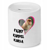 Skarbonka Dla Przyjaciela Fajny Kumpel Kurła Z Nadrukiem Ze Zdjęciem