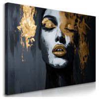 Obraz Do Salonu Abstrakcyjny Portret Kobiety Styl Glamour 100cm x 70cm