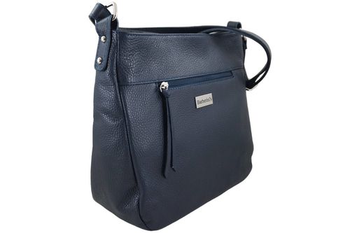 Torebka codzienna skórzana damska - Granatowa na Arena.pl