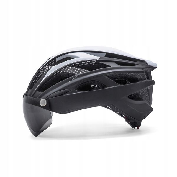 Kask rowerowy z szybą HT19 - madani zdjęcie 10