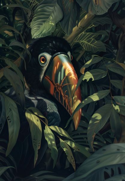 Plakat 68x98cm Skryty Tukan zdjęcie 1