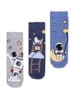 Skarpety chłopięce skarpetki dziecięce bawełniane kosmos 3PAK 23-26 YOCLUB
