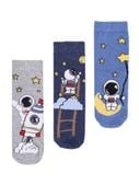 Skarpety chłopięce skarpetki dziecięce bawełniane kosmos 3PAK 23-26 YOCLUB