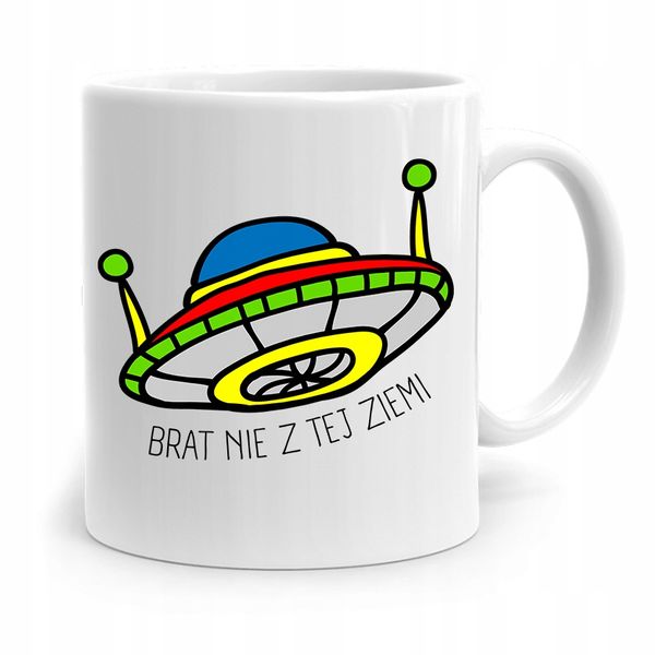 Kubek Prezent Dla Brata Dziecka Nie Z Tej Ziemi Z Nadrukiem Ze Zdjęciem zdjęcie 1
