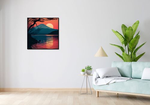 Plakat 70x70cm Góra Wieczorem na Arena.pl