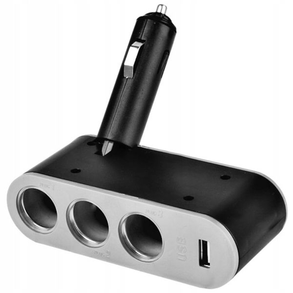 ROZGAŁĘZIACZ DO GNIAZDA ZAPALNICZKI USB zdjęcie 1