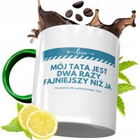 Kubek Zielony Dla Taty Tatusia Na Urodziny Prezent Z Nadrukiem Ze Zdjęciem