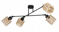 LAMPA sufitowa żyrandol regulowany LOFT drewno 4