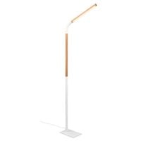 Drewniana lampa stojąca Norris 445210131 LED 14W 3000K z wtyczką biała