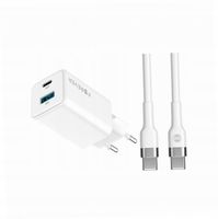 Szybka ładowarka GaN 45W 2 wejścia USB i USB-C z kablem do Xiaomi Redmi 10