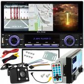 RADIO SAMOCHODOWE 2-DIN 7 CALI DOTYKOWE USB-C BLUETOOTH WIFI KAMERA COFANIA