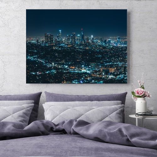 Obraz na płótnie - Canvas, Miasto nocą 120x80 na Arena.pl