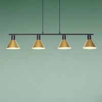 Wisząca lampa nowoczesna Alvaro 3160 do jadalni nad stół czarna złota